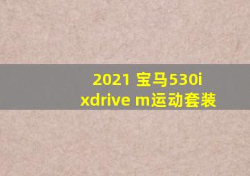 2021 宝马530i xdrive m运动套装